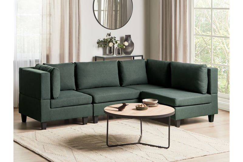 Buck Modulsofa 4-seter - Grønn/Svart - Møbler - Sofaer - Modulsofaer - Komplett modulsofa