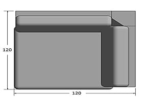 Hjørnemodul Columbus - Beige - Møbler - Sofaer - Modulsofaer - Hjørnemodul