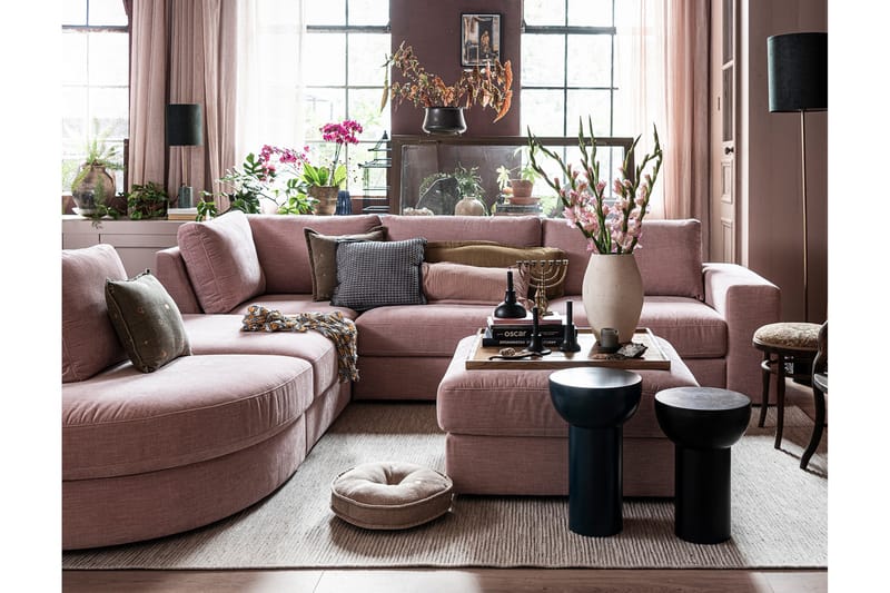 Hjørnemodul Havelberg - Rosa - Møbler - Sofaer - Modulsofaer - Hjørnemodul