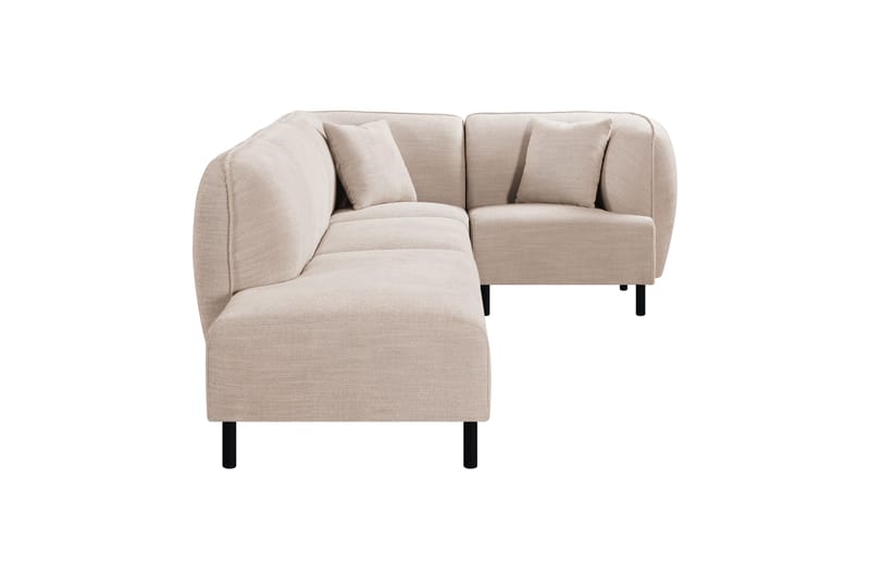 4-seters Modulsofa Whitfield med Sjeselong - Beige - Møbler - Sofaer - Modulsofaer - Komplett modulsofa