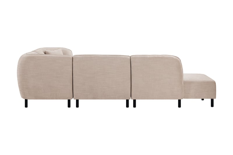 4-seters Modulsofa Whitfield med Sjeselong - Beige - Møbler - Sofaer - Modulsofaer - Komplett modulsofa