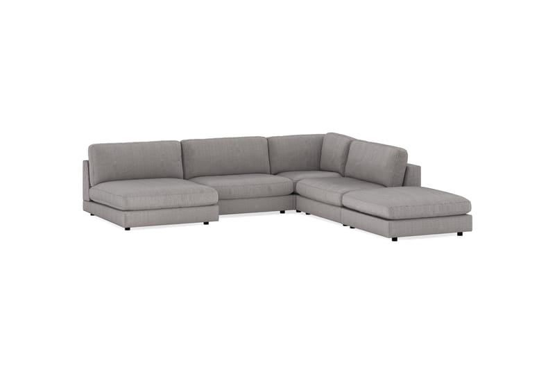 Modulær hjørnesofa Aspen med Divan Reversible Velvet - Møbler - Sofaer - Modulsofaer - Komplett modulsofa