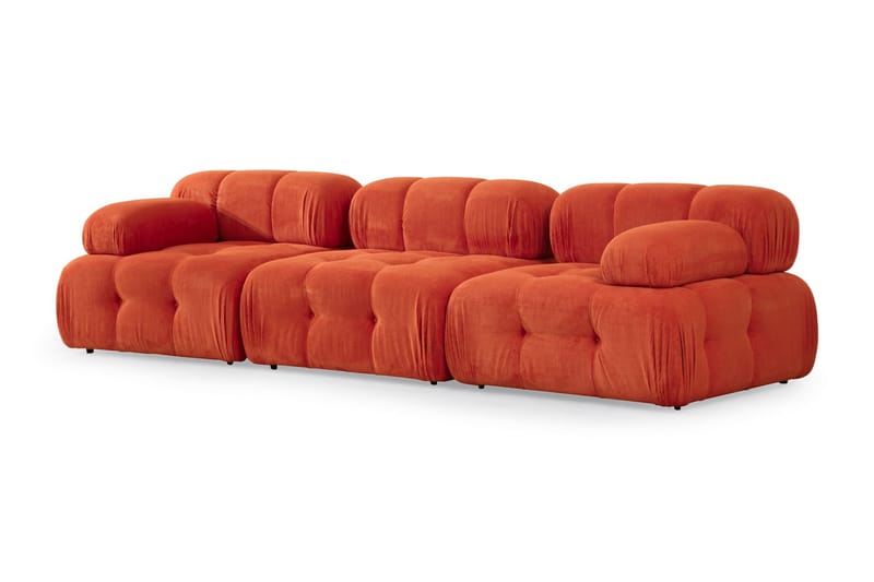 Modulsofa Belgin 3-seter - Rød - Møbler - Sofaer - Modulsofaer - Komplett modulsofa