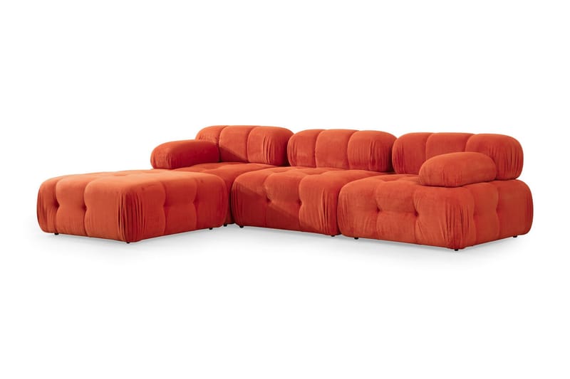 Modulsofa Belgin 3-seter - Rød - Møbler - Sofaer - Modulsofaer - Komplett modulsofa