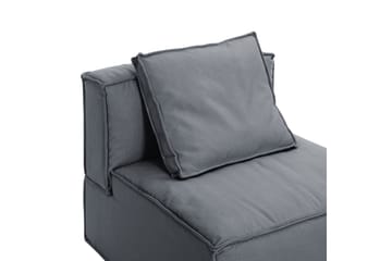 2-seters Sofa Trianta - Lysegrå/Svart - Møbler - Sofaer - Modulsofaer - Midtmodul