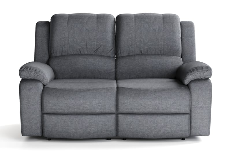 Norbo Liten Reclinersofa - Fällbar sofa 2-seter - Kinosofa i stoff - Mørkegrå - Møbler - Sofaer - 2 seter sofa