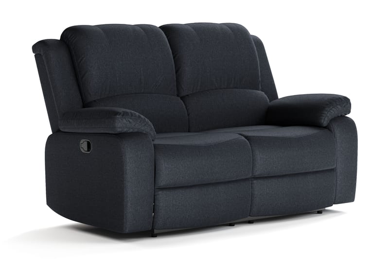 Norbo Reclinersofa 2-seter i Stoff - Svart - Møbler - Sofaer - 2 seter sofa