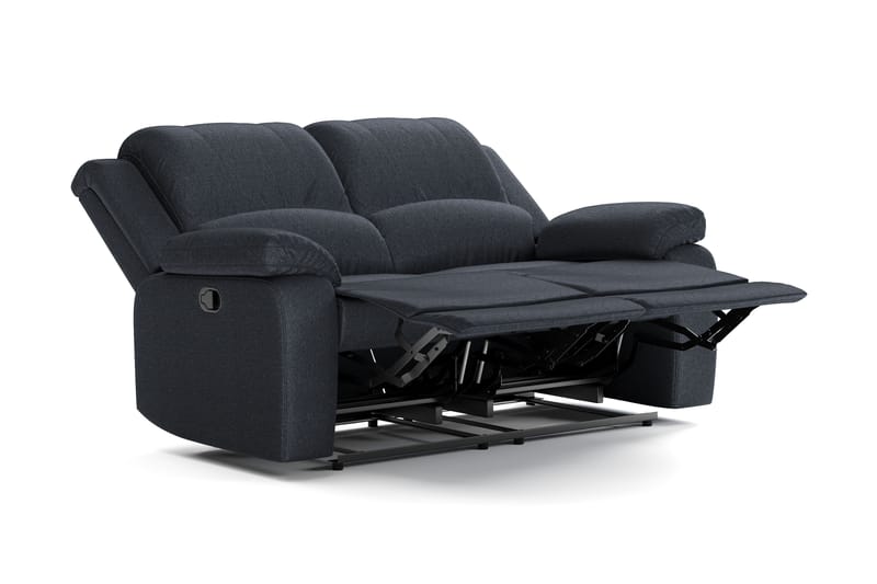 Norbo Reclinersofa 2-seter i Stoff - Svart - Møbler - Sofaer - 2 seter sofa