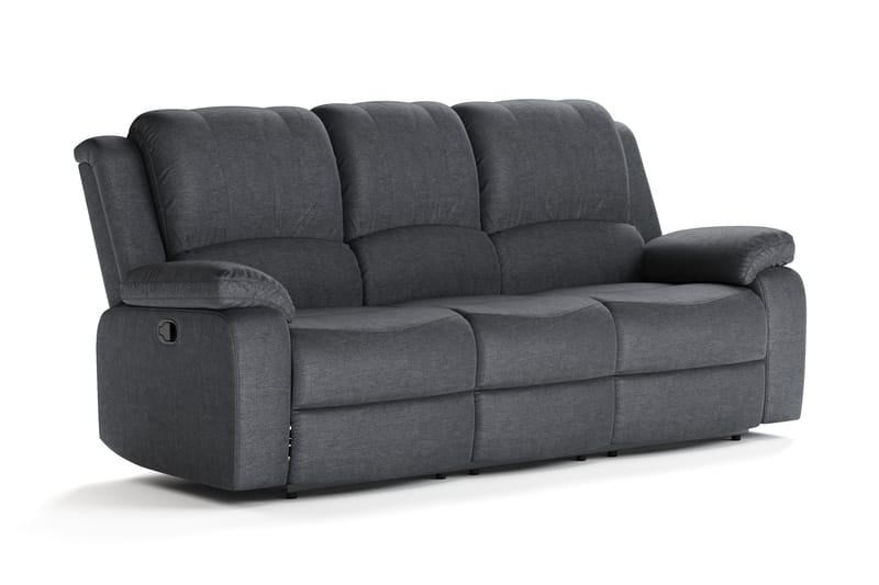 Norbo Reclinersofa 3-seter i Stoff - Mørkegrå - Møbler - Sofaer - 3 seter sofa