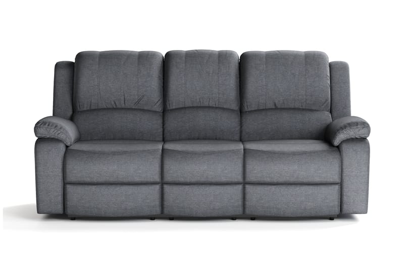 Norbo Reclinersofa 3-seter i Stoff - Mørkegrå - Møbler - Sofaer - 3 seter sofa