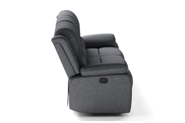 Norbo Reclinersofa 3-seter i Stoff - Mørkegrå - Møbler - Sofaer - 3 seter sofa