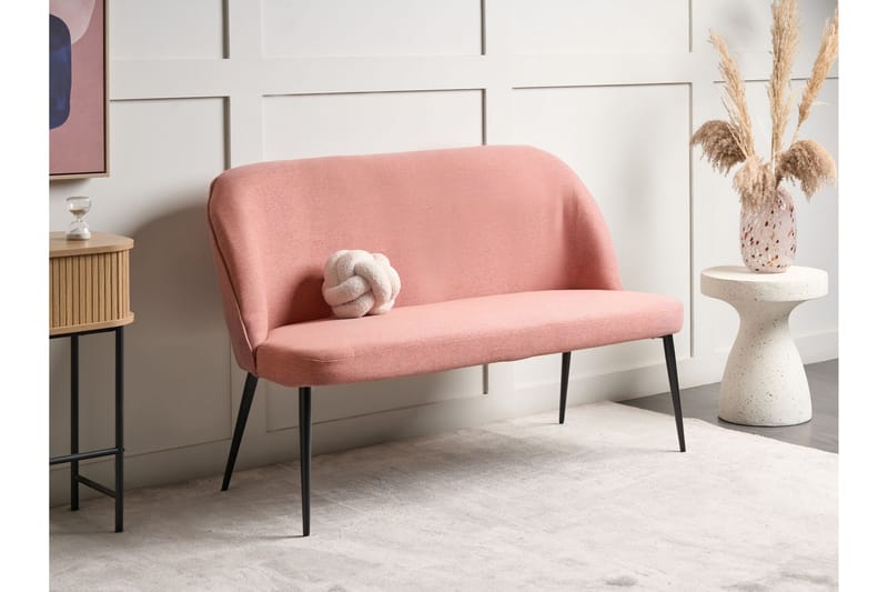 Osbyn Sofa 2-seter - Svart/Rosa - Møbler - Sofaer - 2 seter sofa