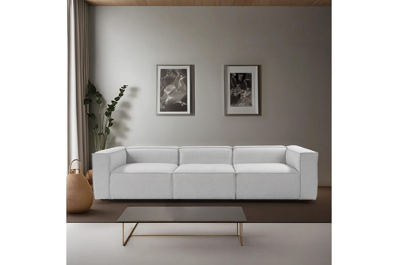 Redlands Sofa 3-seter - Lys grå - Møbler - Sofaer - 3 seter sofa