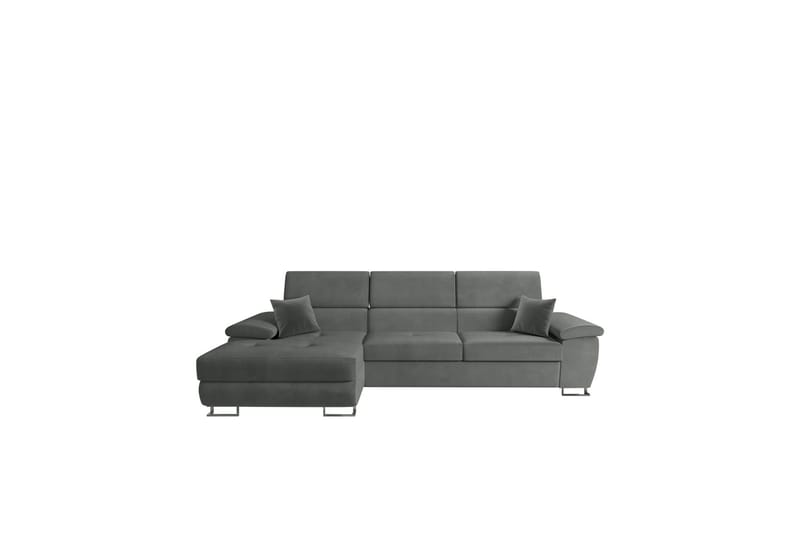 Reginia Sofa med Divan 3-seter - Grå - Møbler - Sofaer - Sofaer med sjeselong - 3 seters sofa med divan