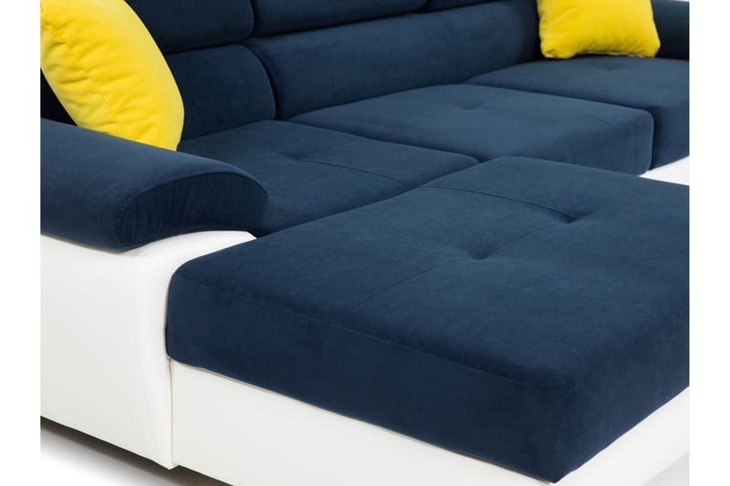 Reginia Sofa med Divan 3-seter - Grå/Svart - Møbler - Sofaer - Sofaer med sjeselong - 3 seters sofa med divan