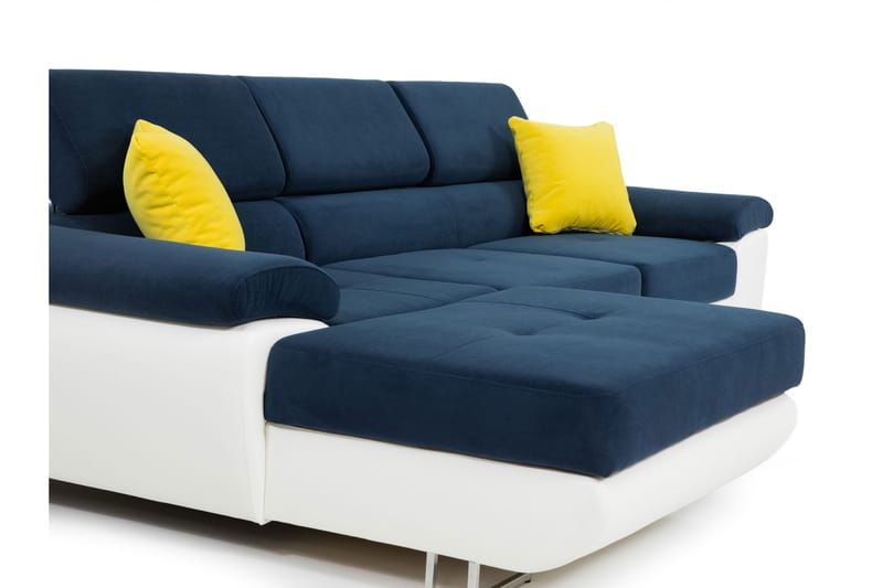 Reginia Sofa med Divan 3-seter - Grå/Svart - Møbler - Sofaer - Sofaer med sjeselong - 3 seters sofa med divan