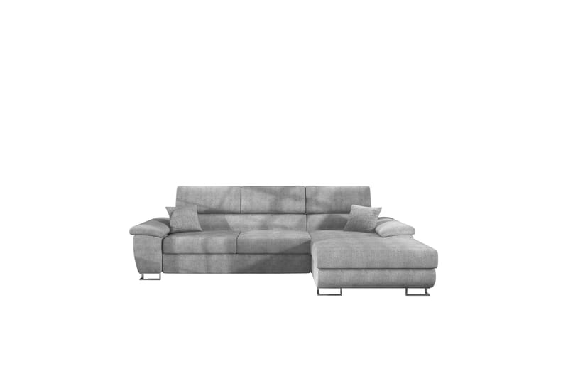 Reginia Sofa med Divan 3-seter - Lys grå - Møbler - Sofaer - Sofaer med sjeselong - 3 seters sofa med divan