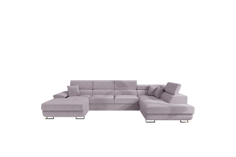 Reginia Sofa med Divan og Sjeselong 4-seter - Lilla - Møbler - Sofaer - Sofaer med sjeselong - 4 seters sofa med divan