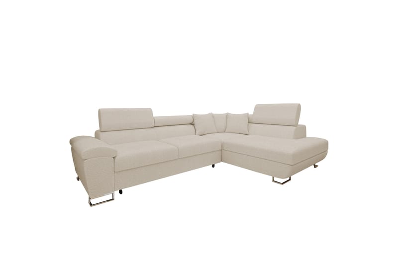 Reginia Sofa med Sjeselong 3-seter - Beige - Møbler - Sofaer - Sofaer med sjeselong - 3 seters sofa med divan