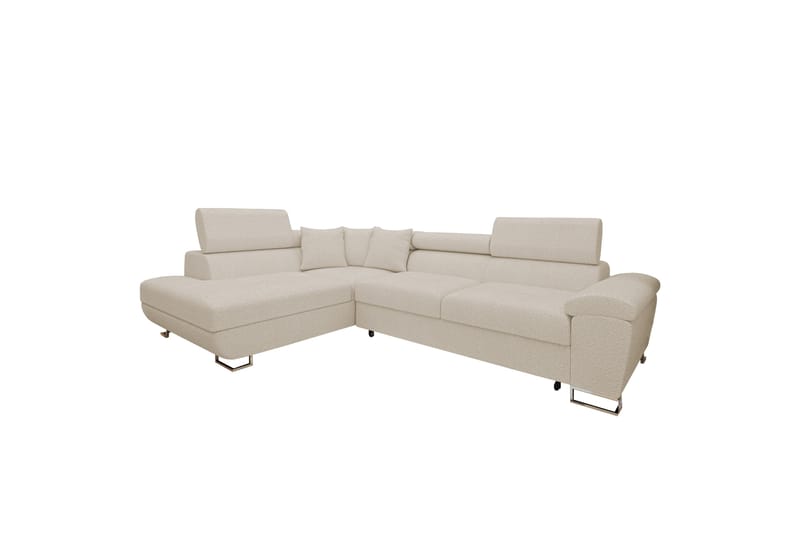 Reginia Sofa med Sjeselong 3-seter - Beige - Møbler - Sofaer - Sofaer med sjeselong - 3 seters sofa med divan