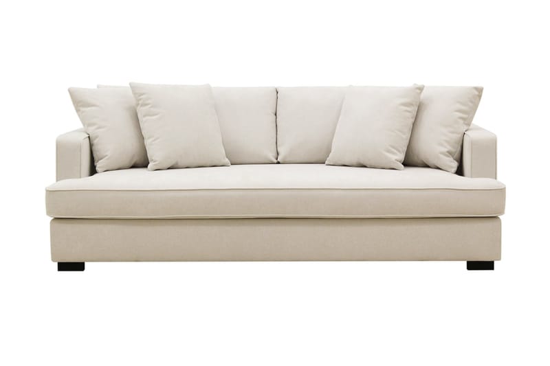 Rossi Dybde 3-seter Sofa Hel pute - Lys Beige - Møbler - Sofaer - 3 seter sofa