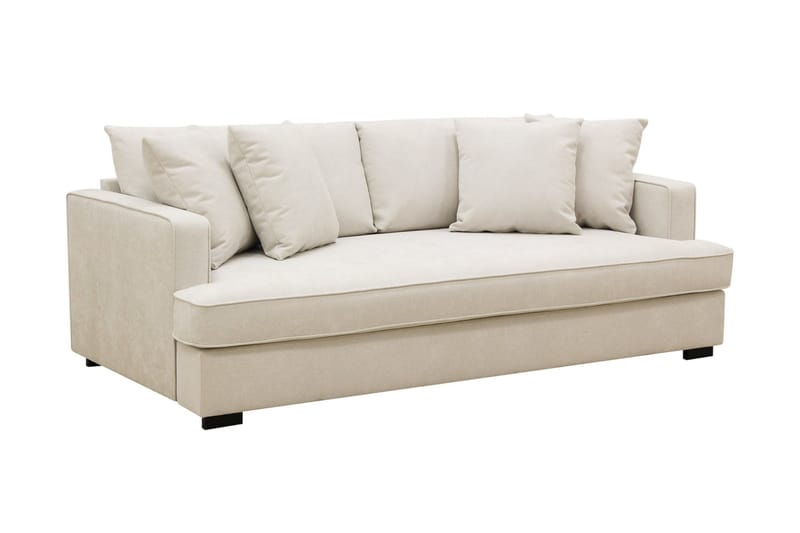 Rossi Dybde 3-seter Sofa Hel pute - Lys Beige - Møbler - Sofaer - 3 seter sofa