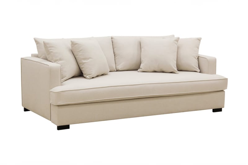 Rossi Dybde 3-seter Sofa Hel pute - Lys Beige - Møbler - Sofaer - 3 seter sofa