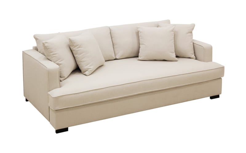 Rossi Dybde 3-seter Sofa Hel pute - Lys Beige - Møbler - Sofaer - 3 seter sofa