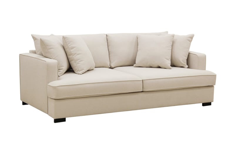 Rossi Dybde 3-seter Sofa - Lys Beige - Møbler - Sofaer - 3 seter sofa