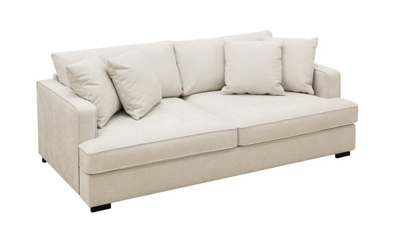 Rossi Dybde 3-seter Sofa - Lys Beige - Møbler - Sofaer - 3 seter sofa