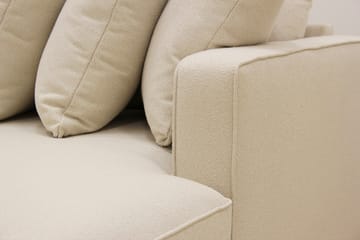 Rossita 5-seters Divansofa med chaiselong i Bouclé Venstre - Beige - Møbler - Sofaer - U-sofa