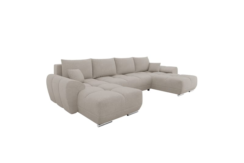 Simerly Sofa Dobbeldivan 4-seter - Beige - Møbler - Sofaer - U-sofa