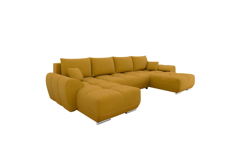 Simerly Sofa Dobbeldivan 4-seter - Gul - Møbler - Sofaer - U-sofa