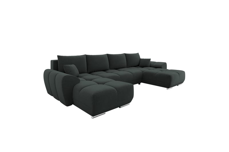 Simerly Sofa Dobbeldivan 4-seter - Svart - Møbler - Sofaer - U-sofa