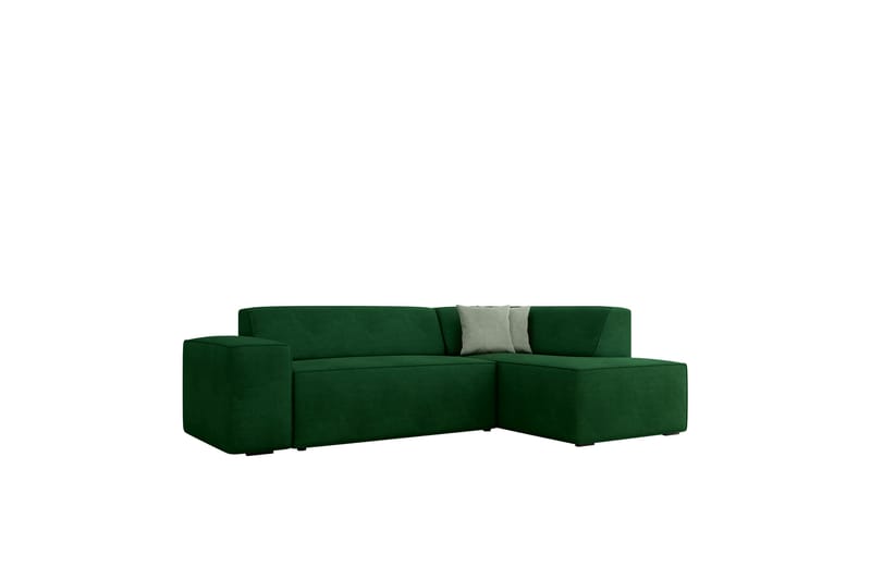 Slucajno Sofa med Sjeselong 3-seter - Grønn - Møbler - Sofaer - Sofaer med sjeselong - 3 seters sofa med divan