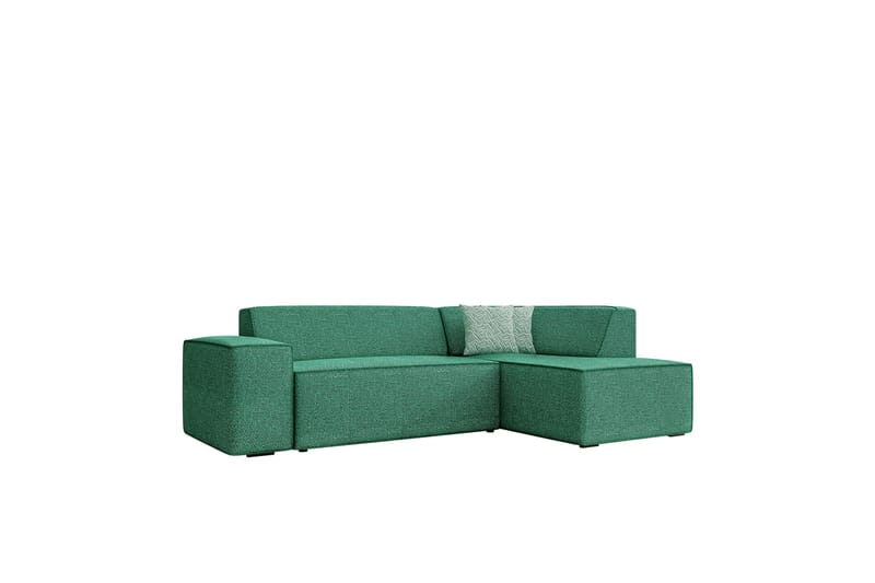 Slucajno Sofa med Sjeselong 3-seter - Grønn - Møbler - Sofaer - Sofaer med sjeselong - 3 seters sofa med divan