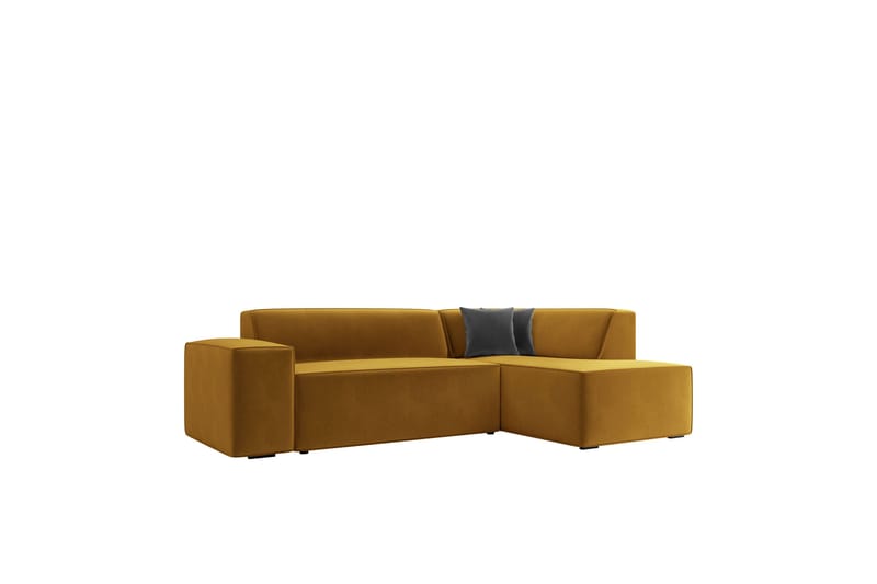 Slucajno Sofa med Sjeselong 3-seter - Gul/Grå - Møbler - Sofaer - Sofaer med sjeselong - 3 seters sofa med divan