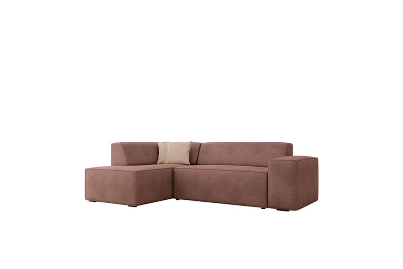 Slucajno Sofa med Sjeselong 3-seter - Rosa/Beige - Møbler - Sofaer - Sofaer med sjeselong - 3 seters sofa med divan