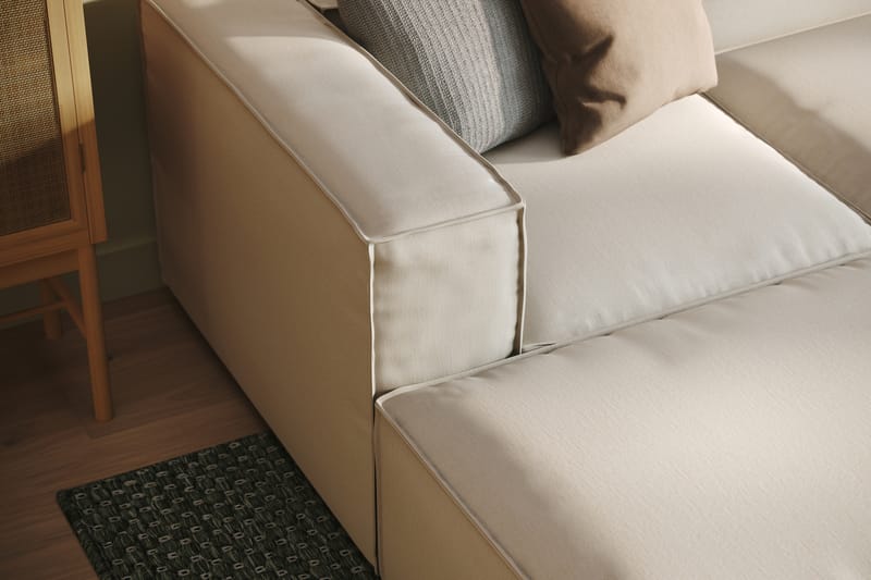 Sofa 5-seters U-Sofa Narender - Beige - Møbler - Sofaer - U-sofa