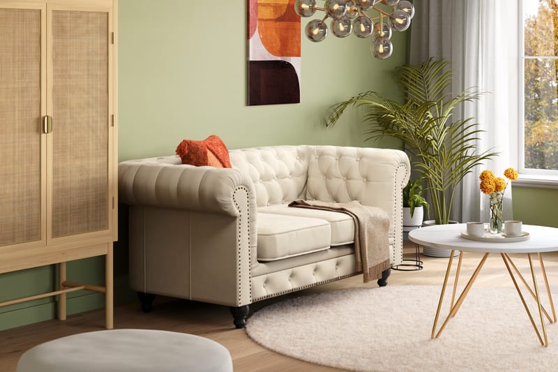 Sofa Chester Deluxe 2-seter - Beige - Møbler - Sofaer - 2 seter sofa