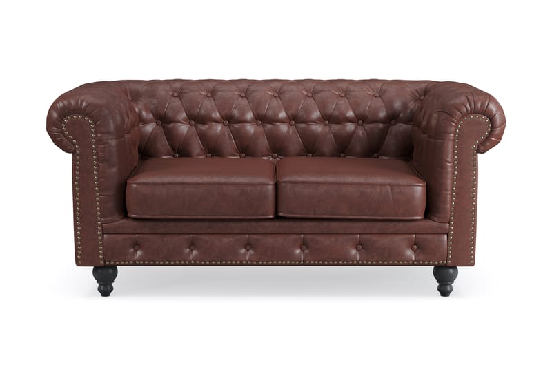 Sofa Chester Deluxe 2-seter - Mørk brun - Møbler - Sofaer - 2 seter sofa