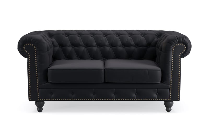 Sofa Chester Deluxe 2-seter - Svart - Møbler - Sofaer - 2 seter sofa