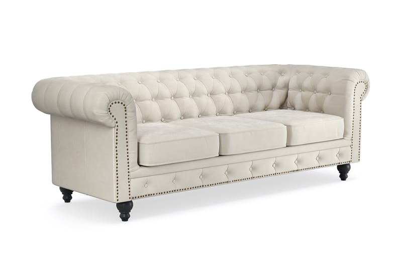 Sofa Chester Deluxe 3-seter - Beige - Møbler - Sofaer - 3 seter sofa