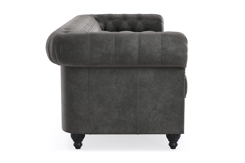 Sofa Chester Deluxe 3-seter - Mørkegrå - Møbler - Sofaer - 3 seter sofa