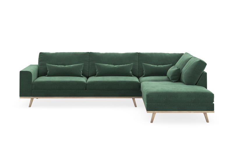 L-Sofa Haga 2,5-seter Høyre Lin - Møbler - Sofaer - Sofaer med sjeselong - 2 seters sofa med divan