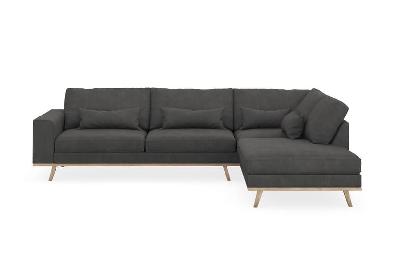 L-Sofa Haga 2,5-seter Høyre Lin - Møbler - Sofaer - Sofaer med sjeselong - 2 seters sofa med divan