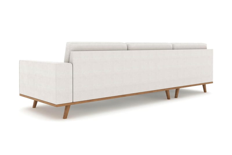 L-Sofa Haga 2,5-seter Lin - Beige - Møbler - Sofaer - Sofaer med sjeselong - 2 seters sofa med divan