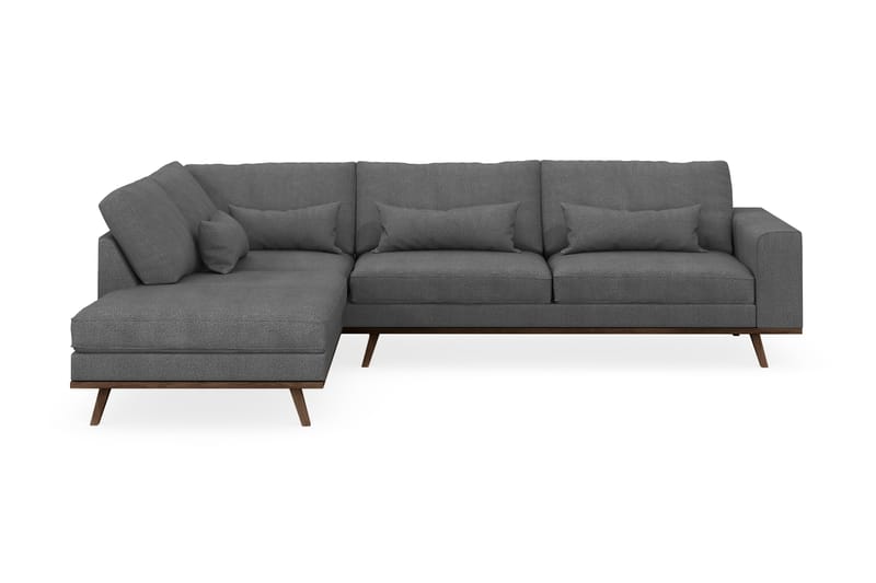 L-Sofa Haga 2,5-seter Lin - Grå - Møbler - Sofaer - Sofaer med sjeselong - 2 seters sofa med divan