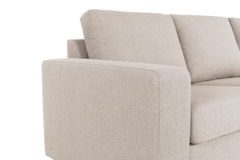 Sofa Nevada 2-seter med Sjeselong Høyre - Beige - Møbler - Sofaer - Sofaer med sjeselong - 2 seters sofa med divan