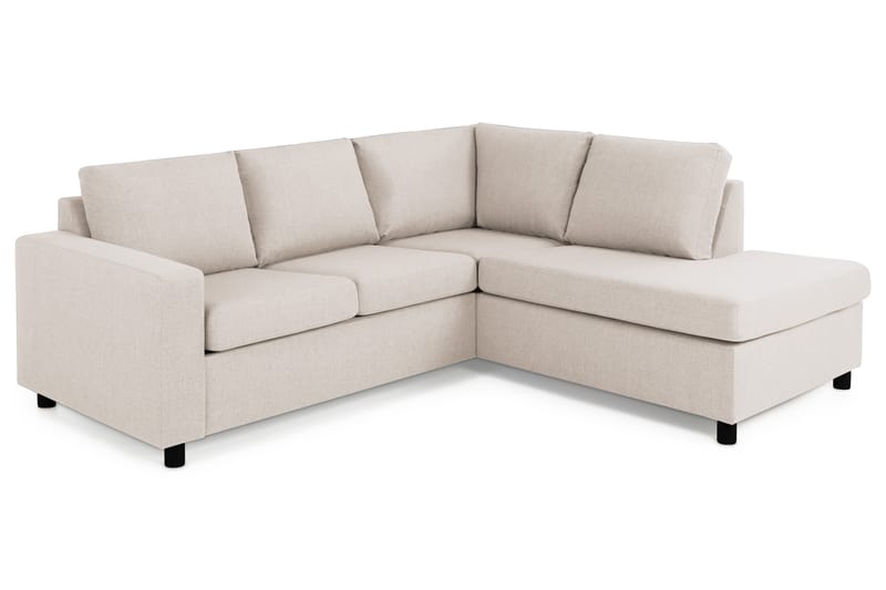 Sofa Nevada 2-seter med Sjeselong Høyre - Beige - Møbler - Sofaer - Sofaer med sjeselong - 2 seters sofa med divan